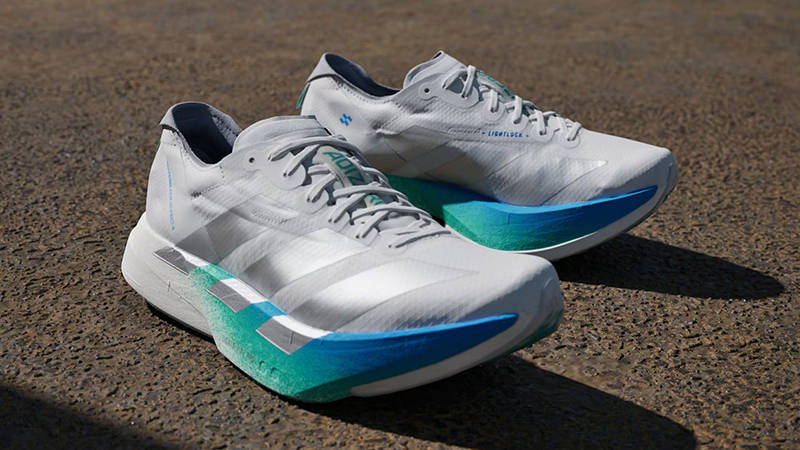 adidas Adizero Adios Pro 4 White Glory Green JR6354 front