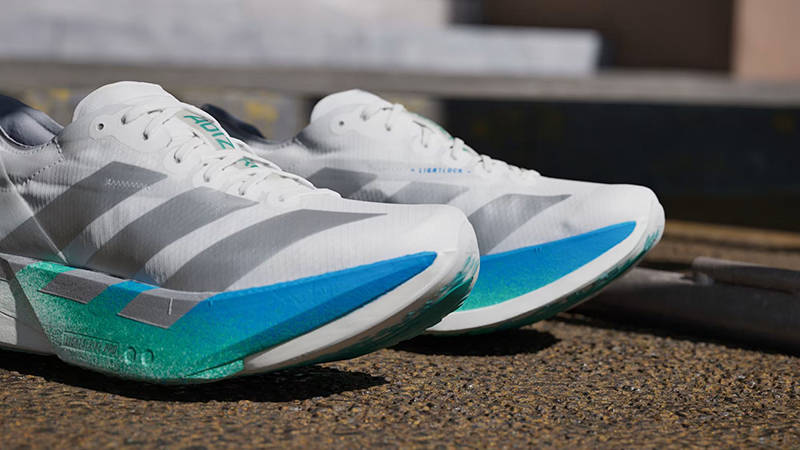 adidas Adizero Adios Pro 4 White Glory Green JR6354 toe