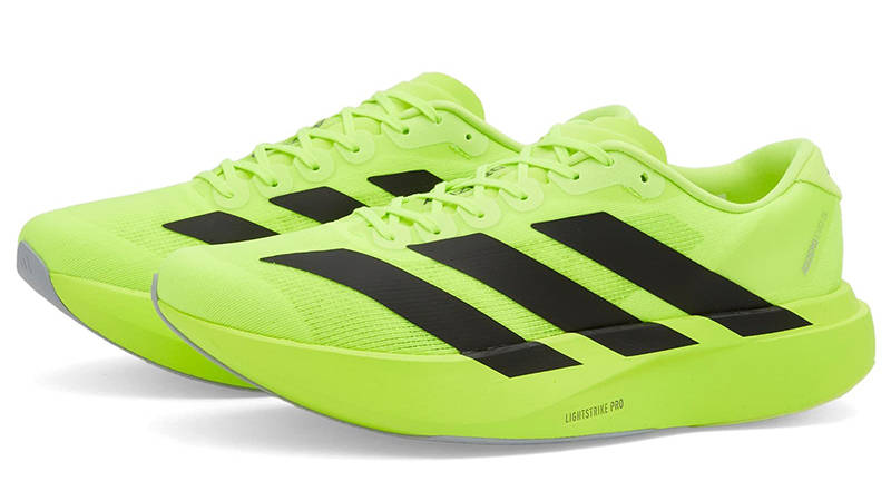 adidas Adizero EVO SL Lucid Lemon Black JR3416 front