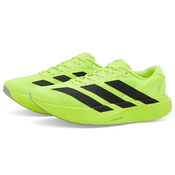 adidas Adizero EVO SL Lucid Lemon Black JR3416 front