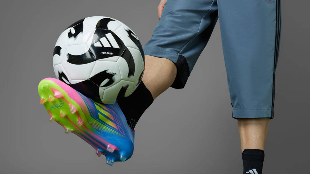 adidas F50 Elite Laceless FG Blue Yellow On Foot 1