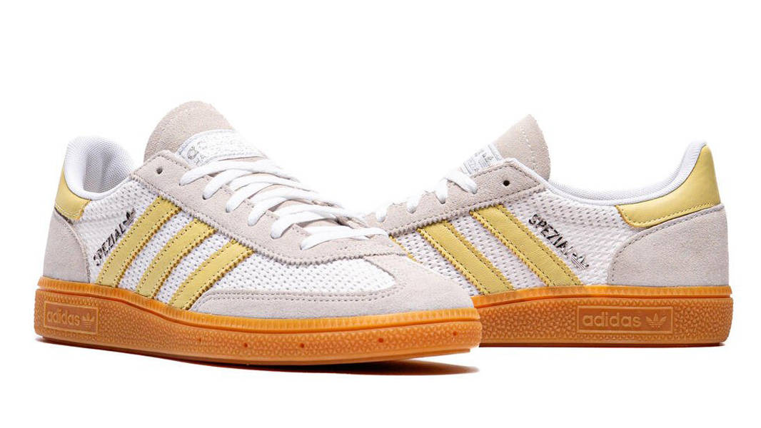 adidas Handball Spezial White Powder Yellow Side