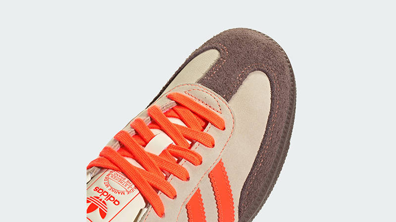 adidas Samba OG Solar Orange Cream JI2732 toe