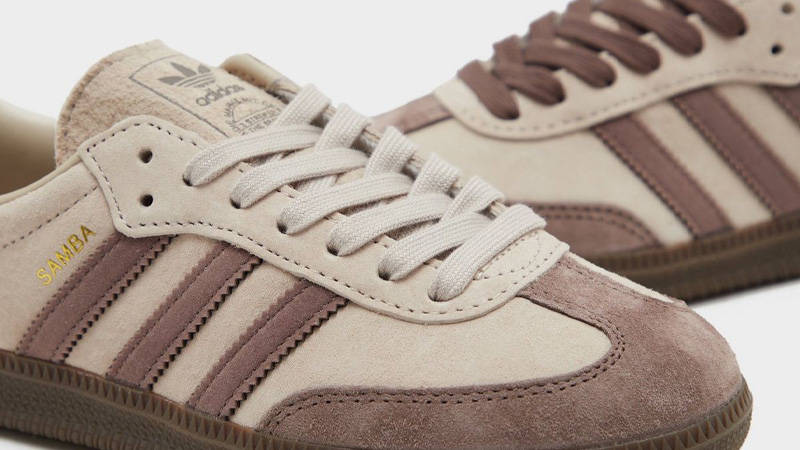 adidas Samba OG Wonder Beige Earth Strata Closeup