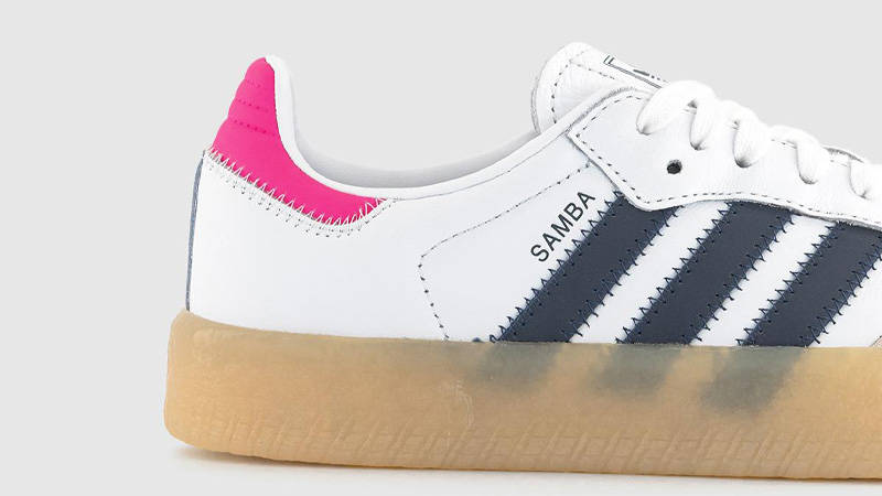 adidas Sambae Night Indigo Pink Gum Closeup