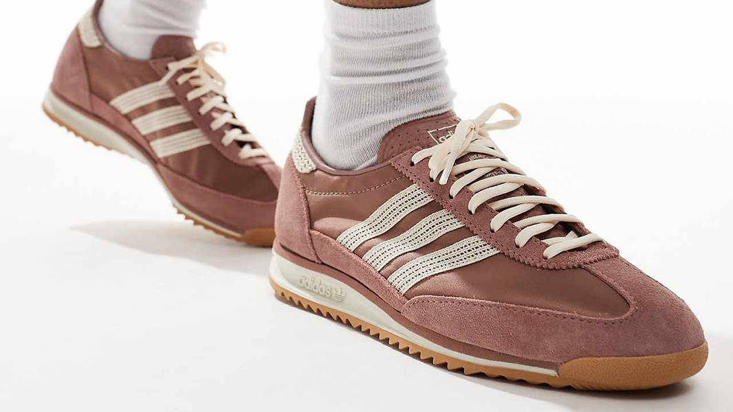 adidas SL 72 OG Warm Clay White JQ5157 on feet