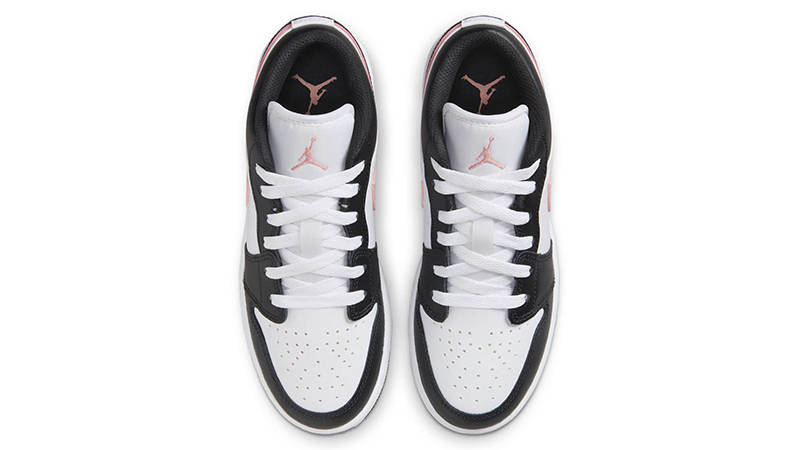 Air Jordan 1 Low GS Black Rust Pink 553560-165 Top
