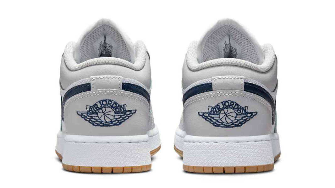 Air Jordan 1 Low GS Grey Midnight Navy 553560-146 Back