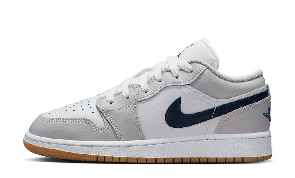 Air Jordan 1 Low GS Grey Midnight Navy 553560-146