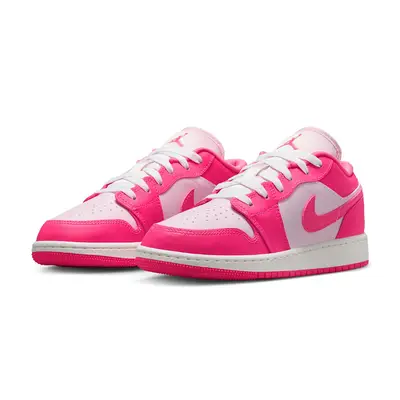 Air Jordan 1 Low GS Pink Foam Hyper Pink 553560-661 Side