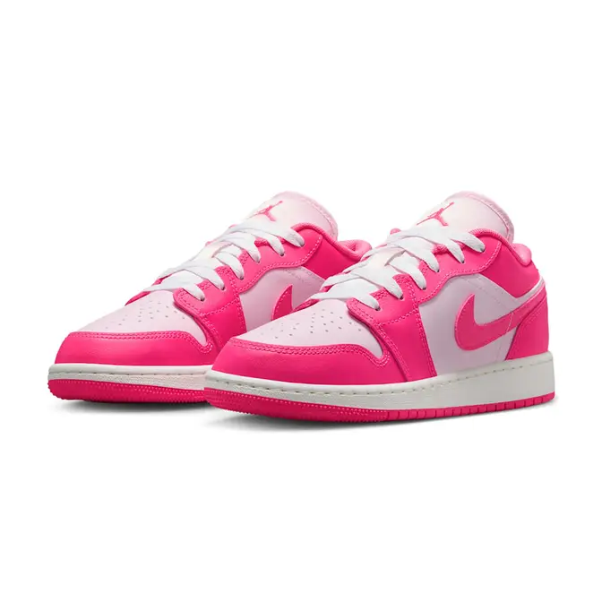 Air Jordan 1 Low GS Pink Foam Hyper Pink 553560-661 Side