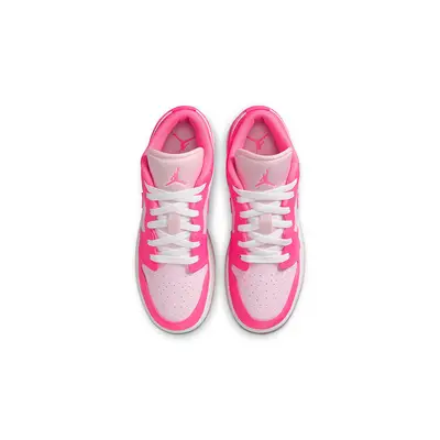 Air Jordan 1 Low GS Pink Foam Hyper Pink 553560-661 Top