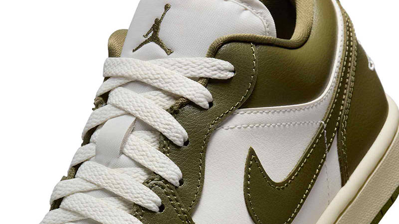 国内配送 NIKE W AIR JORDAN 1 LOW SAIL/MEDIUM OLIVE-WHITE Buy Air Jordan 1 Low Women's Shoes - Sail/Coconut Milk