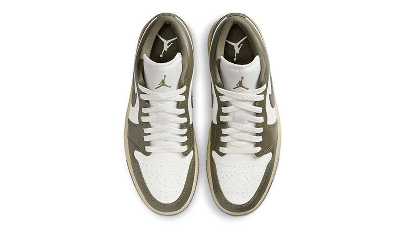 国内配送 NIKE W AIR JORDAN 1 LOW SAIL/MEDIUM OLIVE-WHITE Air Jordan 1 Low Sail Medium Olive | DC0774-122 | The Sole