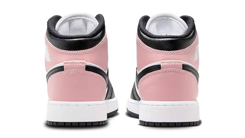 Air Jordan 1 Mid GS Rust Pink Black Back