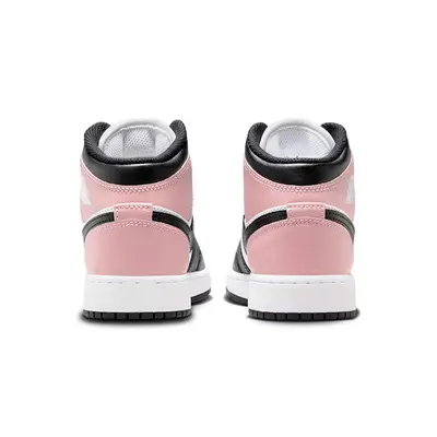 Air Jordan 1 Mid GS Rust Pink Black Back