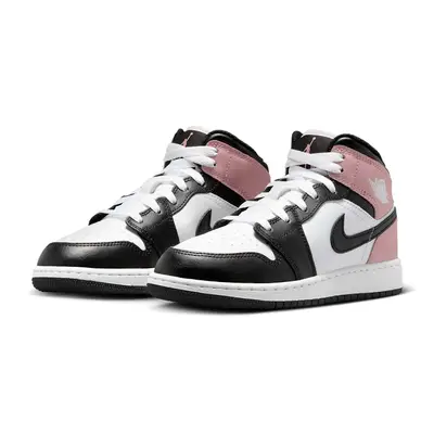 Air Jordan 1 Mid GS Rust Pink Black Side