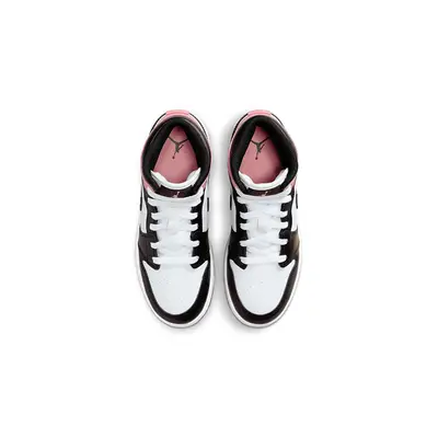 Air Jordan 1 Mid GS Rust Pink Black Top