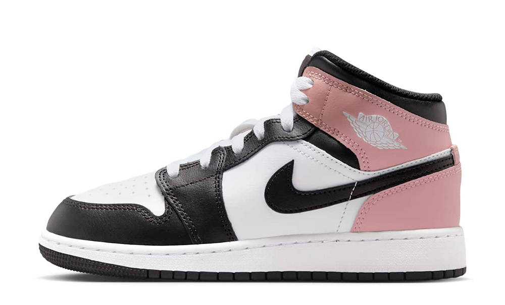 Air Jordan 1 Mid GS Rust Pink Black