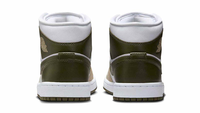 Air Jordan 1 Mid Rattan Medium Olive BQ6472-120 Back