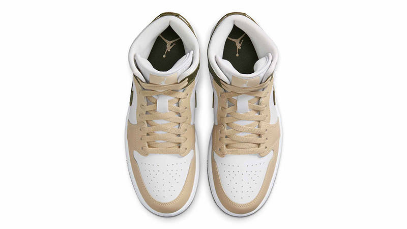 Air Jordan 1 Mid Rattan Medium Olive BQ6472-120 Top