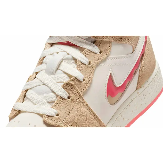 Air Jordan 1 Mid SE GS Peanut Butter and Jelly HJ5958-206 Detail