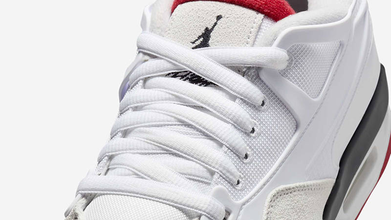 Air Jordan 4 RM White Varsity Red FQ7939-102 Detail