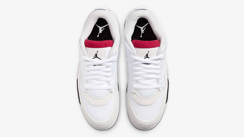 Air Jordan 4 RM White Varsity Red FQ7939-102 Top