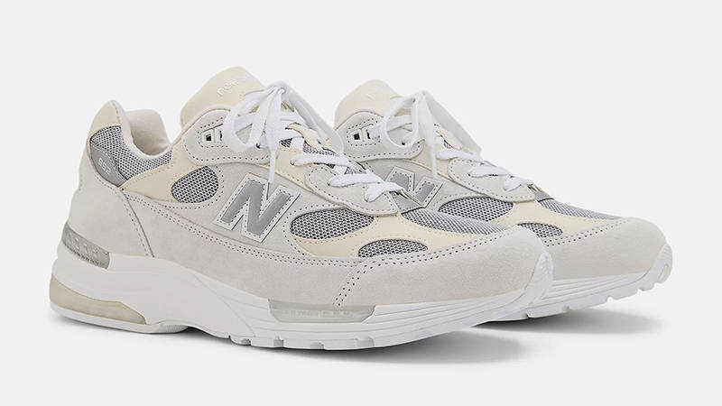 Balance 992 White Silver Metalic U992NC front
