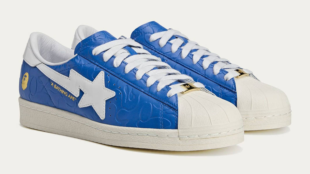 adidas スーパースター 青/白 BAPE BAPE x adidas Superstar Blue White | JR2702 | The Sole Supplier