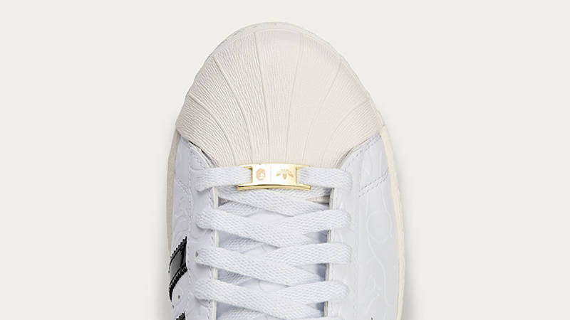 BAPE x adidas Superstar White JR2701 Detail