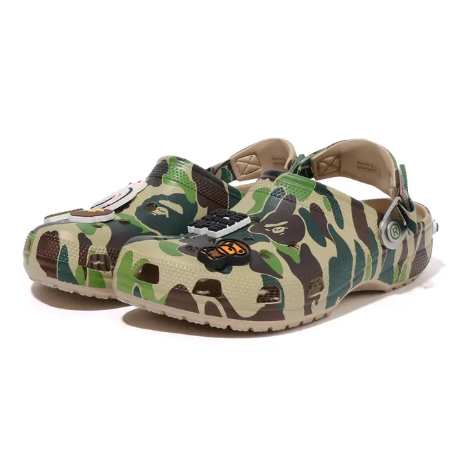 BAPE x Crocs Classic Clog ABC Camo Green | Where To Buy | 209627 