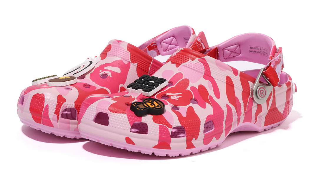 BAPE x Crocs Classic Clog ABC Camo Pink | Where To Buy