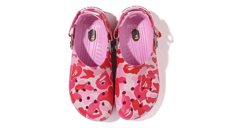 即完 BAPE CROCS CLOG ABC CAMO PINK 24㎝ BAPE x Crocs Classic Clog ABC Camo Pink | Where To Buy