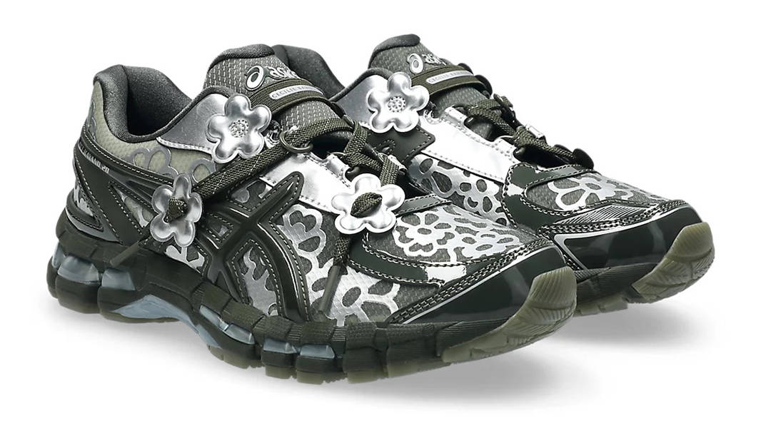 Cecilie Bahnsen x ASICS Gel-Kayano 20 Floral Silver Olive 1203A794-300 Front