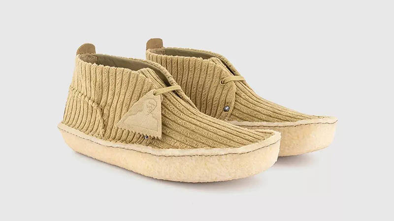 Clarks Desert Rain Maple Cord Ankle Boots front