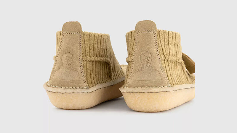 Clarks Desert Rain Maple Cord Ankle Boots heel