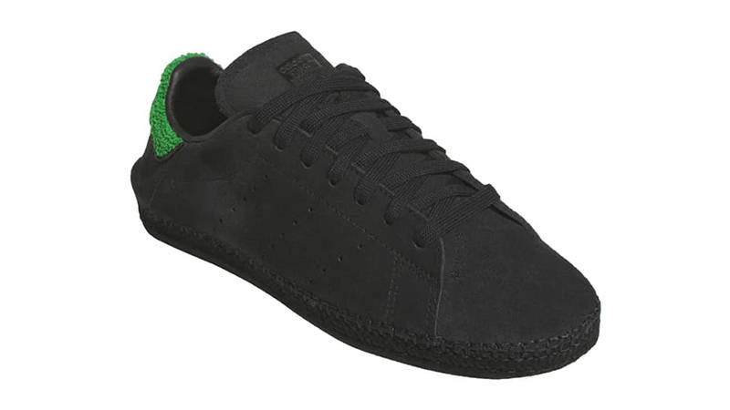 CLOT x adidas Stan Smith Black Green JQ9227 front