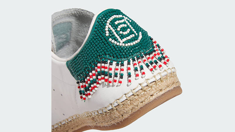 CLOT x Stan Smith Espadrille White Green JR9373 heel