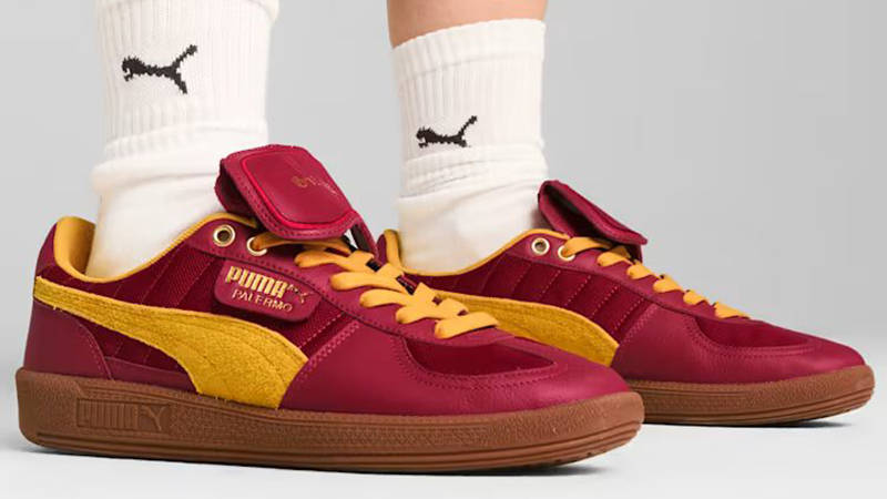 Harry Potter x PUMA Palermo Gryffindor 401209-01 on foot front