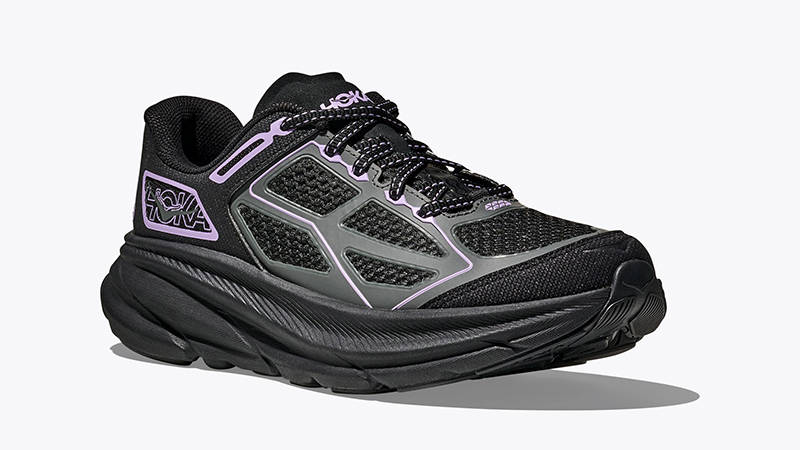 Hoka One One Clifton 9 Black Aster Flower 1155370-BWR side