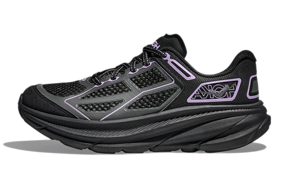 Hoka One One Clifton 9 Black Aster Flower 1155370-BWR