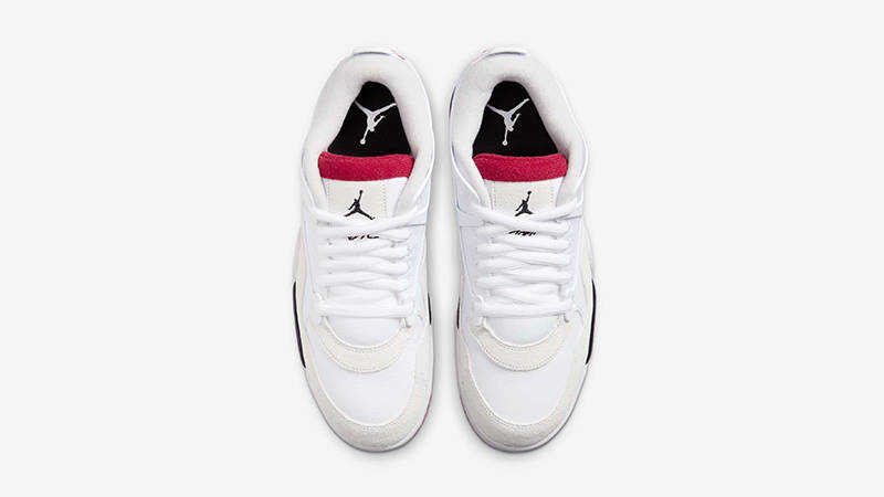 Jordan 4RM White Fire Red FQ7939-102 middle