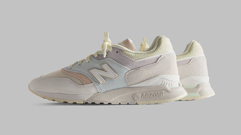 KITH x New Balance 997 5 Easter White Ice Blue NBU9975KT front