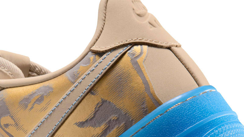 Kobe Bryant x Nike Air Force 1 Low Linen Closeup