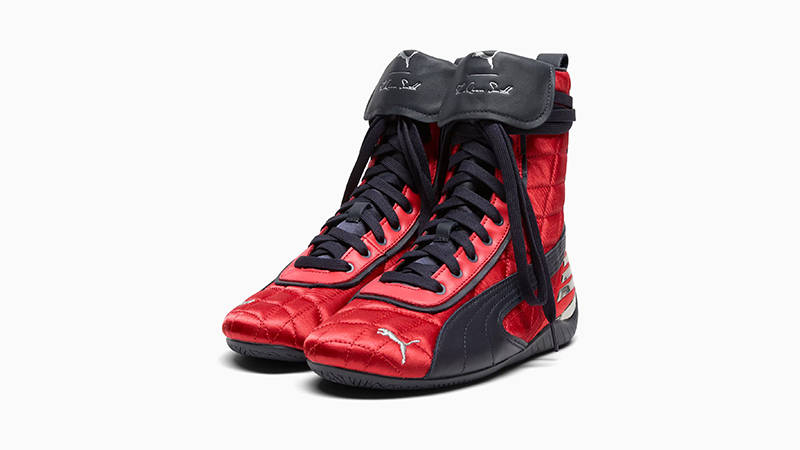 LaQuan Smith x PUMA Speedcat Mid Leather Red 402326-01 front