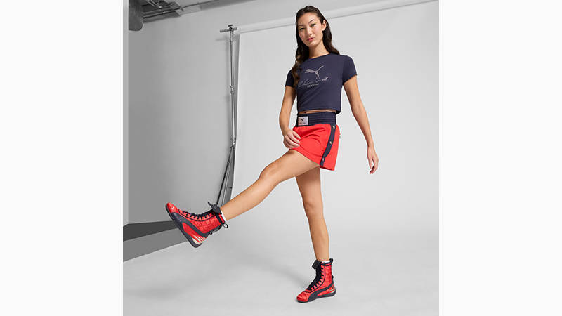 LaQuan Smith x PUMA Speedcat Mid Leather Red 402326-01 The