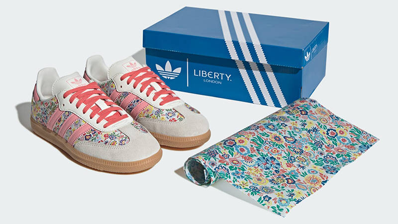 Liberty London x adidas Samba OG GS Floral Embroidery JI0280 Front (1)
