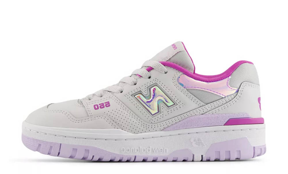 New Balance 550 GS Grey Bright Lavender