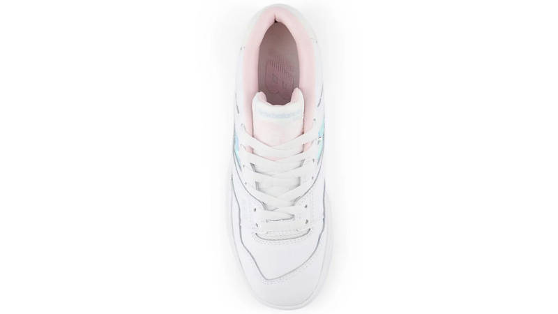 New Balance 550 GS Iridescent White Rose Sugar Middle
